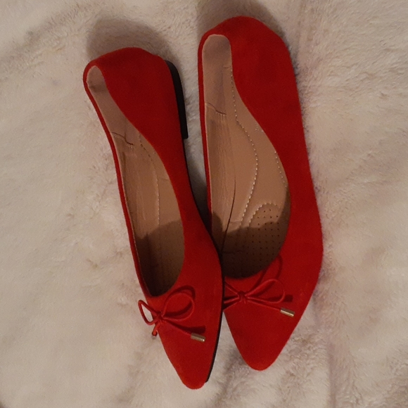 Cato Shoes - ○Cato || Red bow Flats